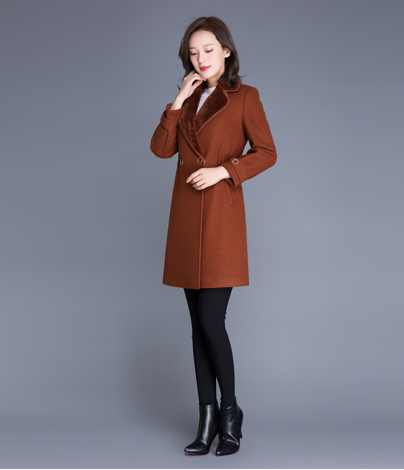 Yi lang xuân mùa đông mới của phụ nữ áo len Hàn Quốc phiên bản của eo mỏng mỏng mỏng dày áo len trong phần dài áo vest dạ nữ ngắn