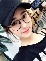 Men and women comfortable radiation-proof anti-blue light glasses Mobile phone computer eye protection eye protection Flat flat flat mirror No degree