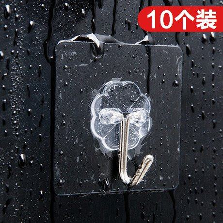 Stainless steel adhesive hook hook incognito load-bearing strong kitchen bathroom door wall hanging adhesive hook free nail