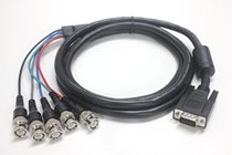 Taiwans VGA male head turns 5BNC RGBHV field Synchronous Connection line 1 8 meters