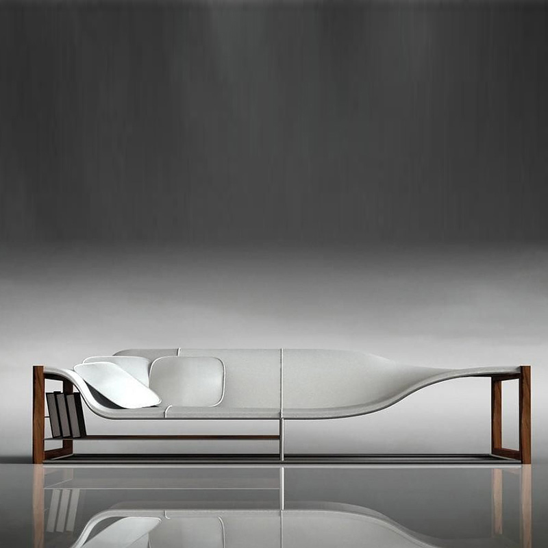 Light extravagant designer Cloth Racing Farrow Leather Profiled Bookshelves Sofa Sales Lobby Creative Living Room Bookroom Reception