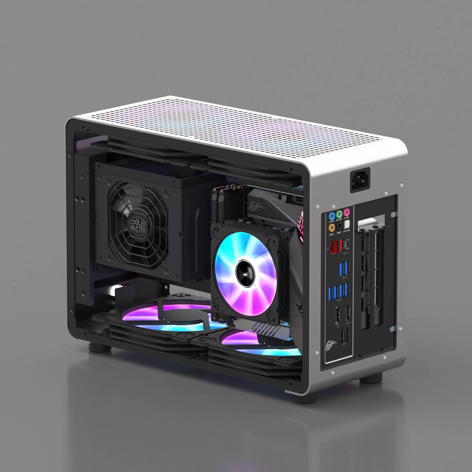 Корпус GEEEK G1PRO мини водяного охлаждения поддерживает ITX мини-кейс на 240 водяного охлаждения включая набор с питанием
