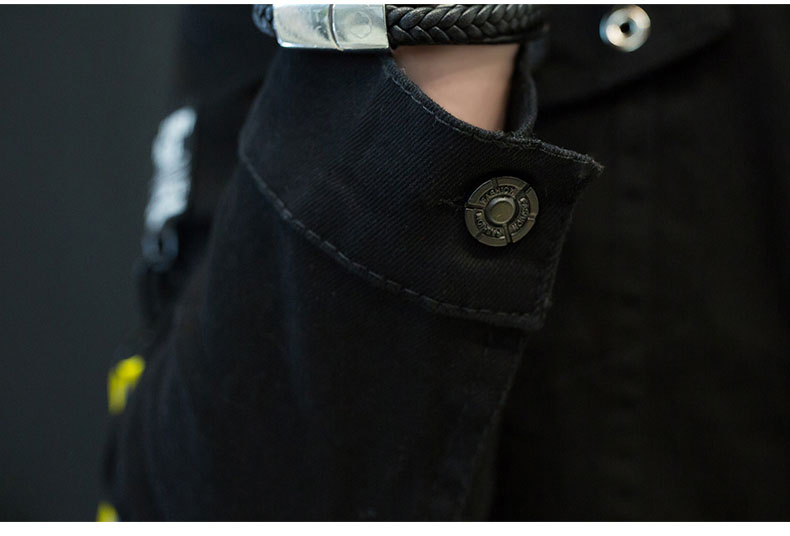 Mùa xuân áo khoác denim mỏng nam phiên bản Hàn Quốc của thanh niên tự tu luyện Mùa xuân và mùa thu mặc đồng phục bóng chày áo khoác nam bình thường áo khoác bóng chày da