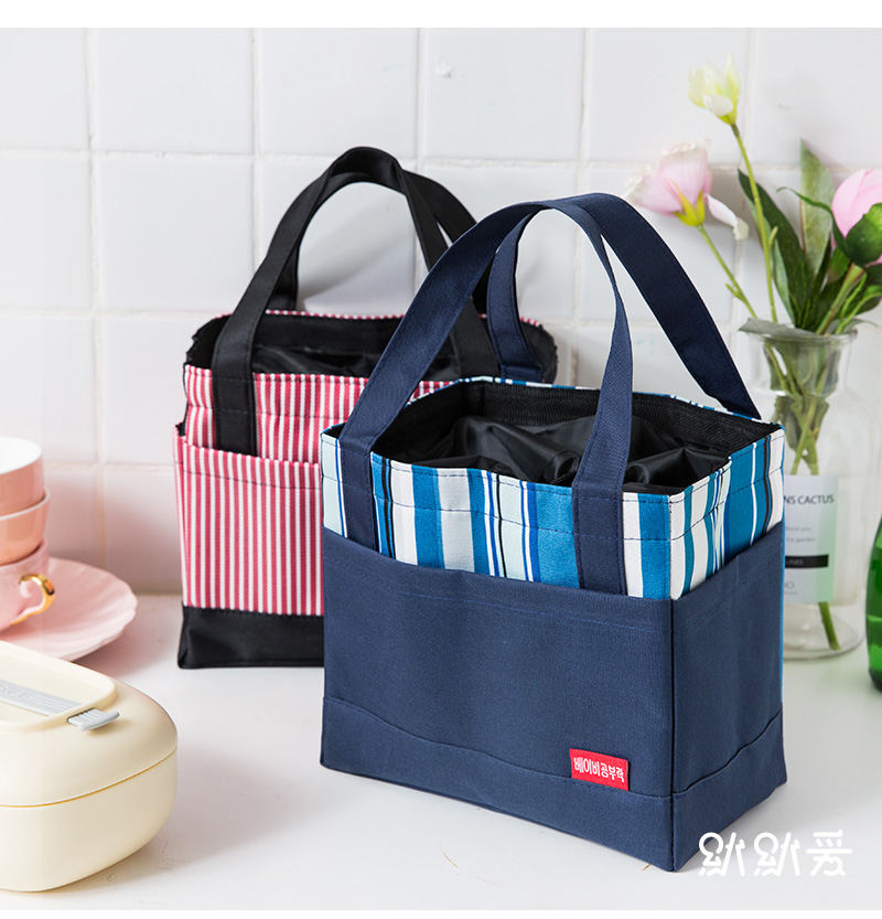 Túi ăn trưa túi xách phiên bản Hàn Quốc của vải tươi cách nhiệt không thấm nước túi gạo nữ lớn vành đai túi gạo túi ăn trưa - Hộp cơm điện sưởi ấm hộp cơm điện mocato