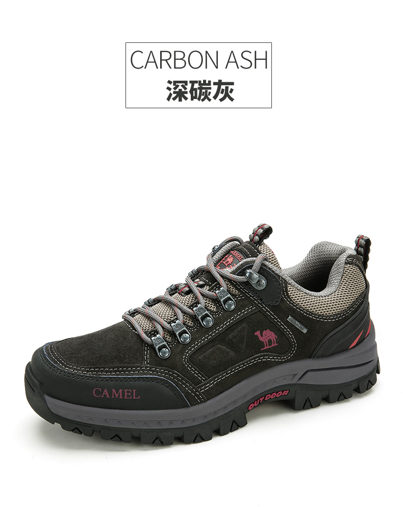 Giày lạc đà ngoài trời Camel Camel giày nam 2019 ngoài trời giày da sốc hấp thụ giày trượt patin off-road giày nam - Khởi động ngoài trời giầy bảo hộ ziben