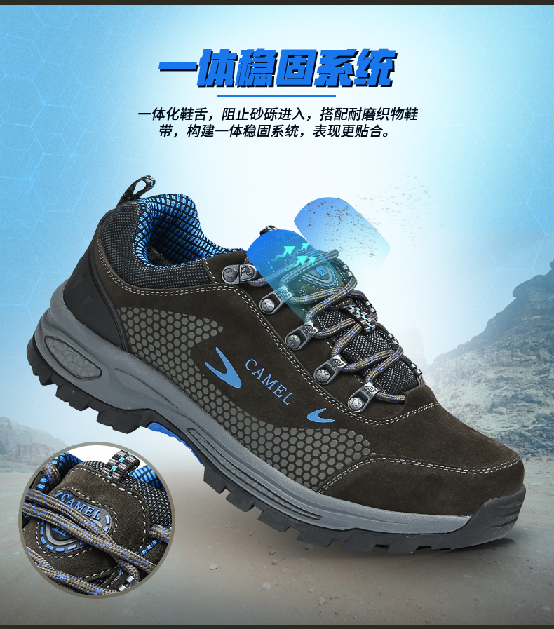 Giày nam CAMEL lạc đà 2019 giày thể thao ngoài trời giày đi bộ nam chống trượt - Khởi động ngoài trời giầy dr martin