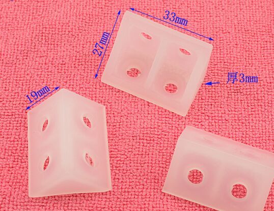 Transparent plastic large corner code right angle 90-degree corner code connecting piece fastener integral cabinet furniture special accessories