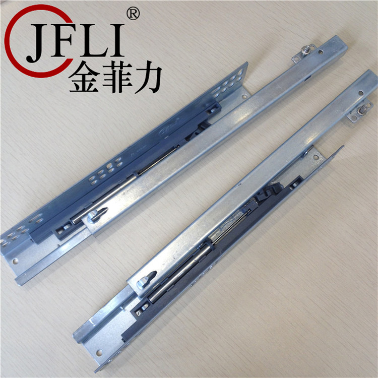 45cm hidden bottom rails two and a half pull out bottom rails Jin Feili high quality 50cm55cm rails