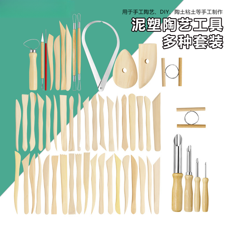 Clay Sculpture Pottery Tools, Various Sets, Multi-Purpose Clay Trimming Tools, Soft Clay Figurines, Light Clay DIY Tools Clay Sculpture Pottery Tools, Various Sets, Multi-Purpose Clay Trimming Tools, Soft Clay Figurines, Light Clay DIY Tools