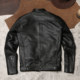 肖特机车款皮衣厚软山羊皮外套真皮骑行服春秋男士立领修身皮夹克