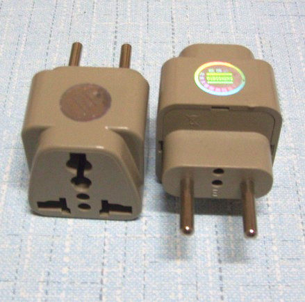 Fine Cylindrical EuropederLabel Conversion Plug Converter France Germany Germany Italy Conversion Socket