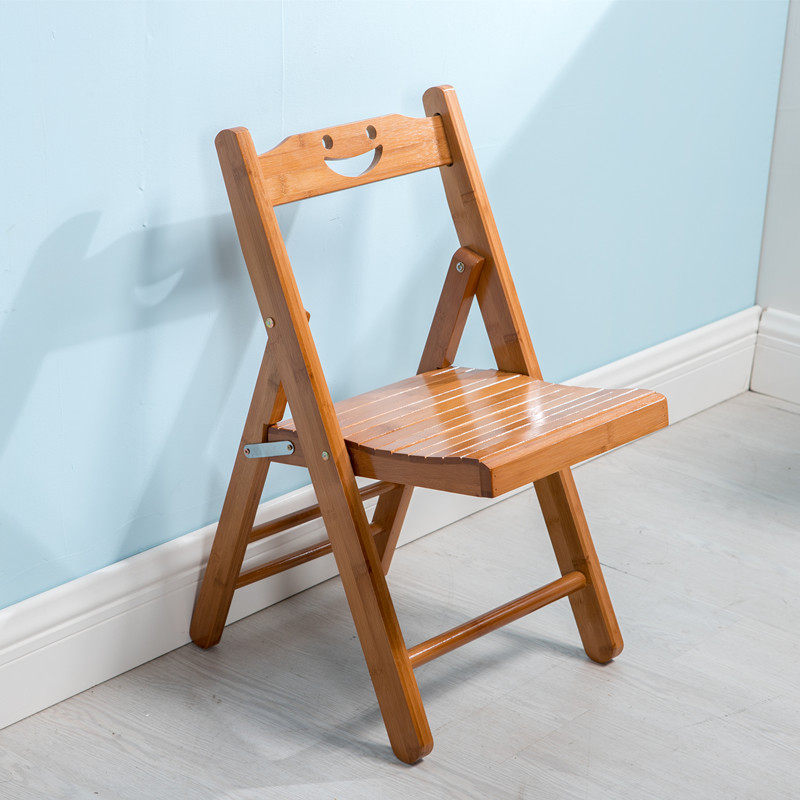 Small stool Nanzhu folding stool Household low stool Children's small bench Portable square stool Adult fishing stool small wooden stool