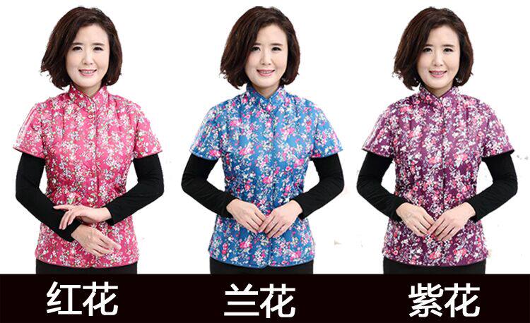 Демисезонный бархатный жилет с пухом, для среднего возраста, короткий рукав, большой размер 