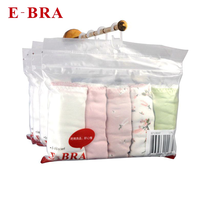[in Stock for Immediate Delivery] E-Bra All-Cotton Women's Underwear by Anlifang Kp1068/Kp1069F/5 Pieces
