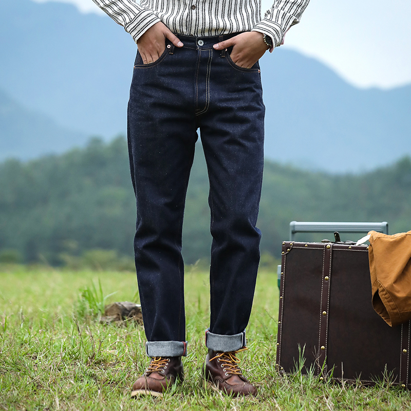 Smiths Independent Handmade Series 16 3 ounces of primitive color cow nine American vintage Chitin Tanin jeans