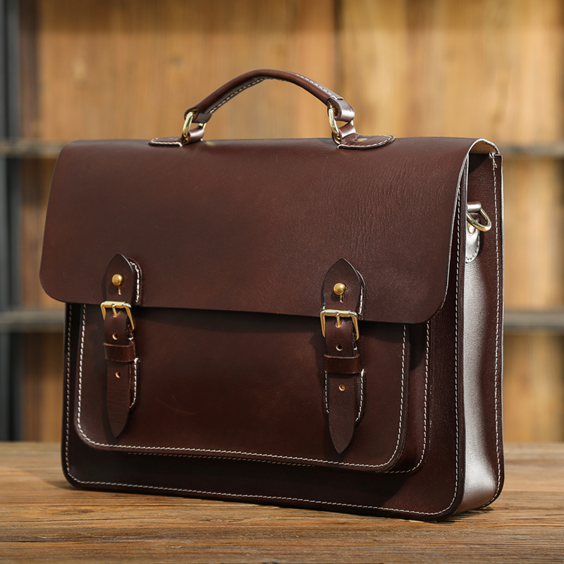 Lacquer Name Original Design Handmade Bag Bag Italian Tannic Leather Head Layer Leather Raised Bull Hand Single Shoulder Bag