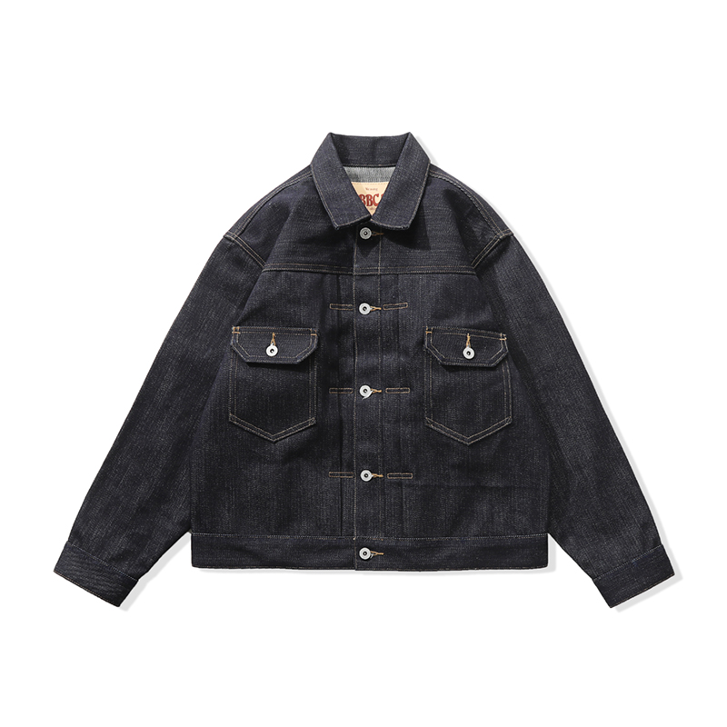 21 5OZ Original Pulp Breeding Bull Hard Hanning Denim Denim Jacket Jacket Dunhuang Heavy Pound Series Narrow and MMC