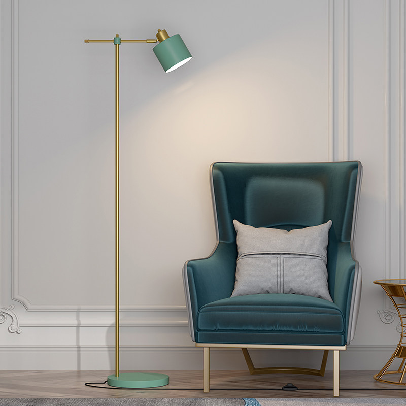 Macaron Nordic Ins floor lamp Living room Bedroom sofa Light Extravagant Standing Table Light Iron Art Decor Bed headlights