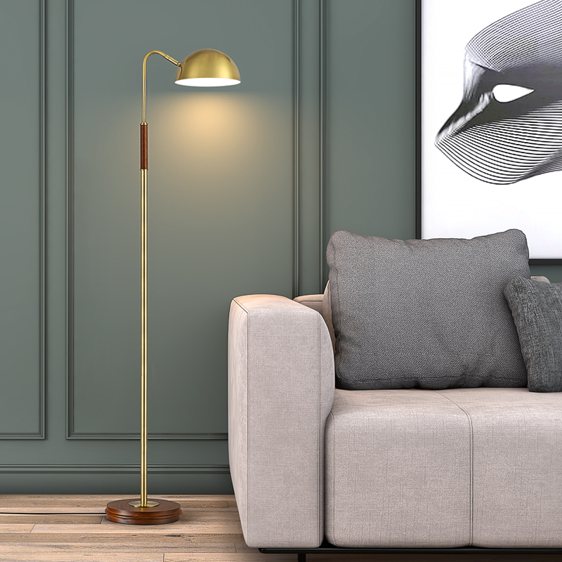 Floor lamp ins wind Nordic minimalist living room bedroom light luxury fishing lamp simple American table lamp net red vertical lamp