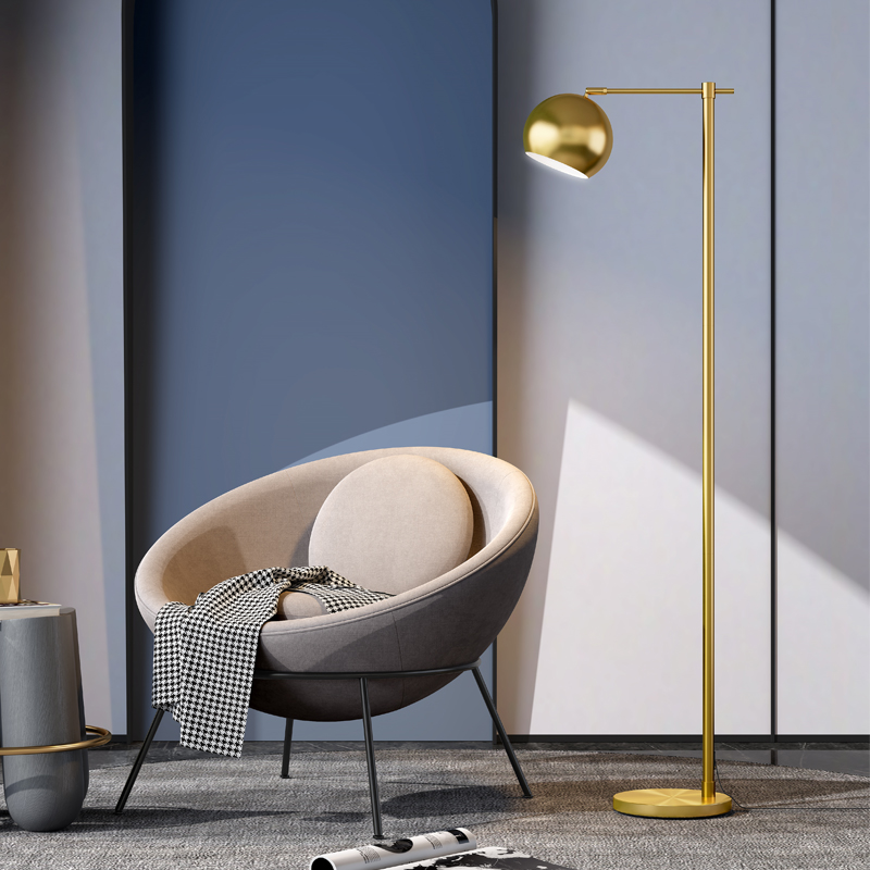 American light lavish floor lamp Living room Bedroom Bedroom Bedroom headlights postmodern minimalist upright table lamp brass gold sofa light