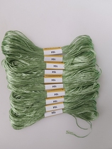 Silk thread cross-stitch polyester thread No. 164 6-strand embroidery thread embroidery thread patching thread bright silk thread 10 pieces