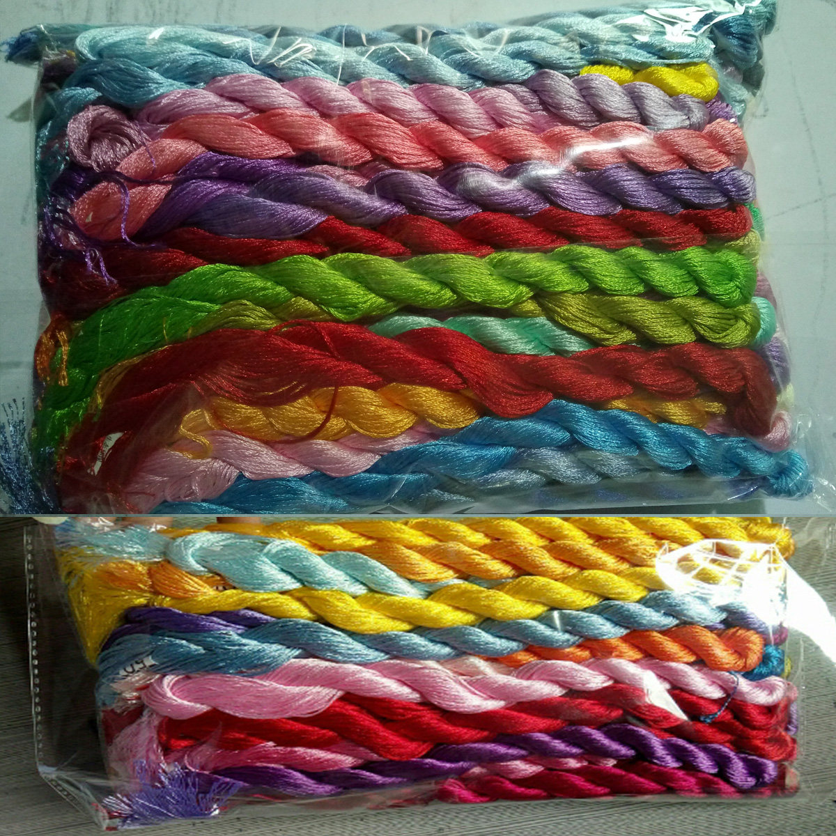 Jin weigh cross stitch silk light A piece of 2 pounds wiring patch embroidery thread embroidery thread embroidery thread 