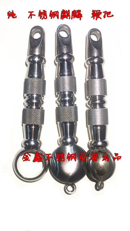 Manufacturer stainless steel nut whip fitness whip handle accessories handle pure 304 stainless steel whip kyling