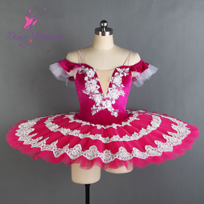 Children's ballet tutu skirt Don Quixote competition professional dance costume rose red tutu skirt ballet performance costume