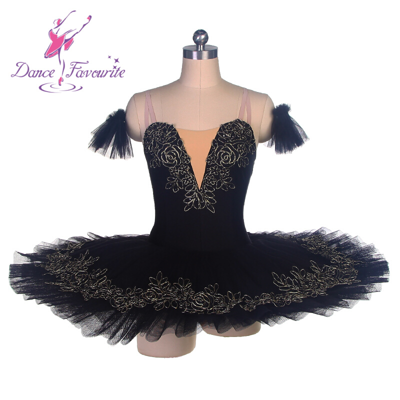 Black swan ballet tutu skirt children's professional competition dance suit black tutu skirt adult ballet costume