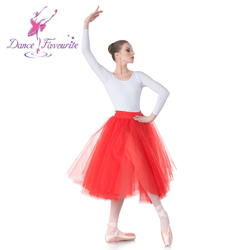 Professional TUTU Ballet Skirt Adult Ballet Dance Skirt Long Skirt Practice Skirt Canopy Skirt Female BLL002