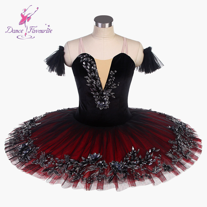 Black swan tutu skirt: specifically designed for children's ballet  competitions. professional-grade black and red tutu,