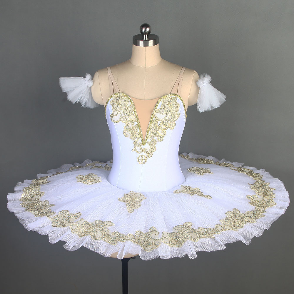 Children's ballet tutu skirt white professional competition performance clothing sleeping beauty tutu skirt adult ballet performance clothing