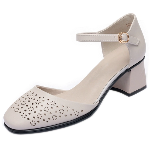 Высокие сандалии, обувь, танцующие летние туфли для матери для кожаной обуви, из натуральной кожи, мягкая подошва