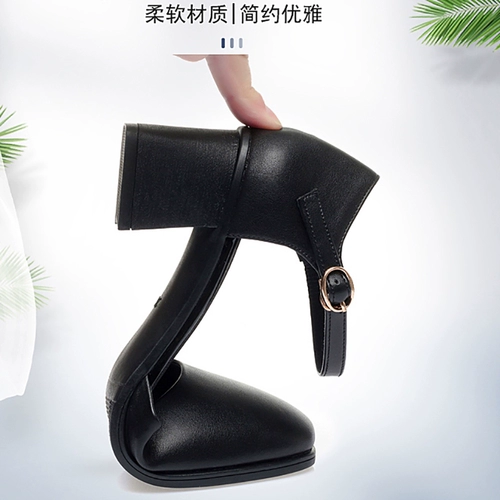 Высокие сандалии, обувь, танцующие летние туфли для матери для кожаной обуви, из натуральной кожи, мягкая подошва