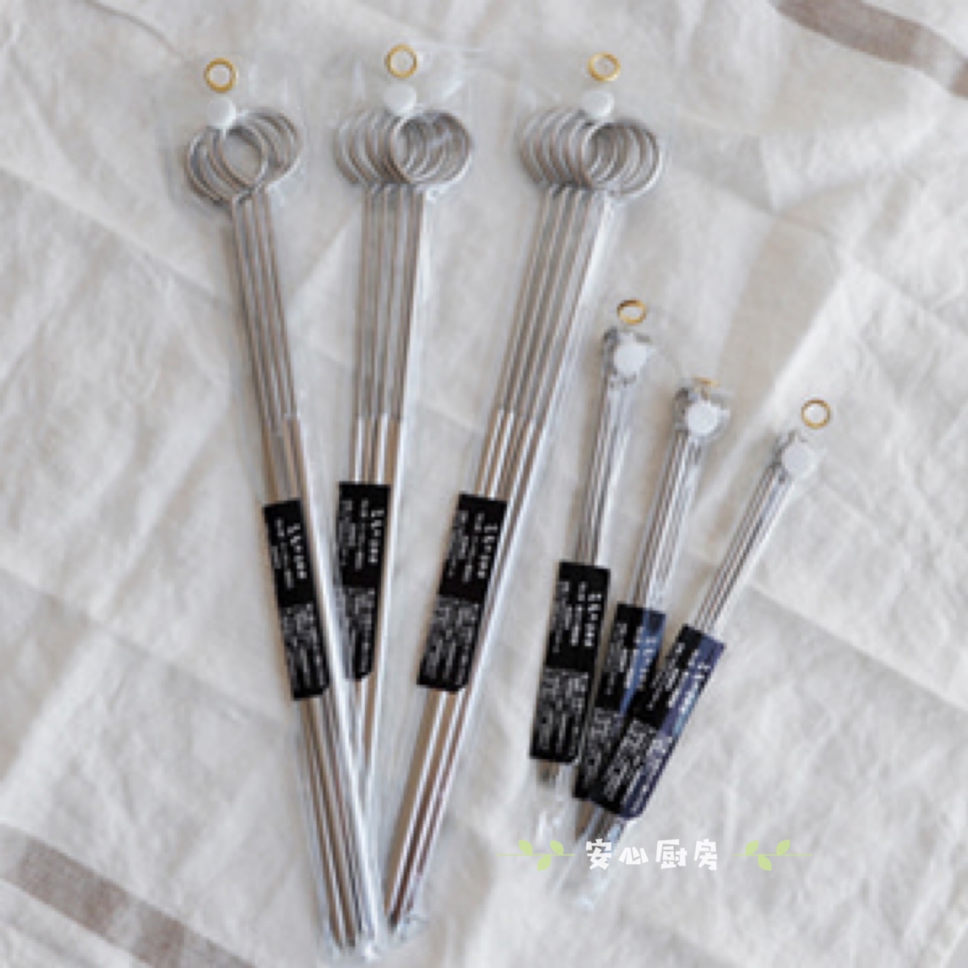 Japan imports 304 stainless steel Shenzhi workshop Aizawa tip easy string barbecue barbecue string roast barbecue roast