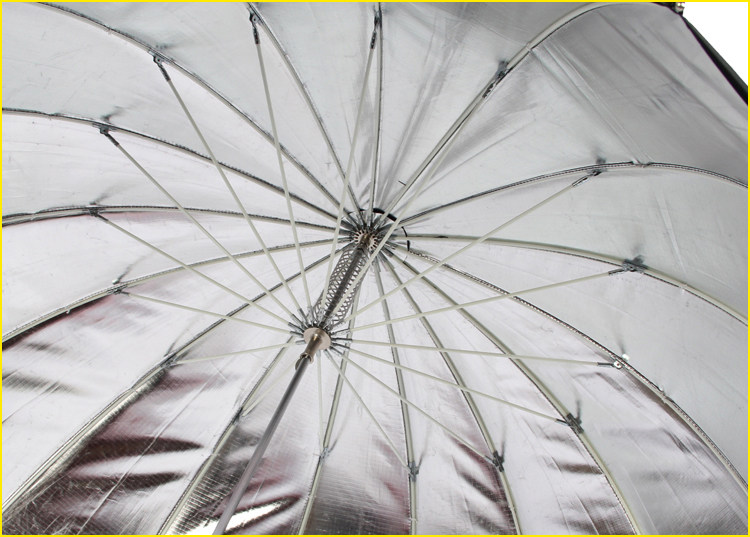 奥宝165CM深口反光伞 黑银反射柔光太阳摄影抛物线伞16根纤维伞骨-阿里巴巴