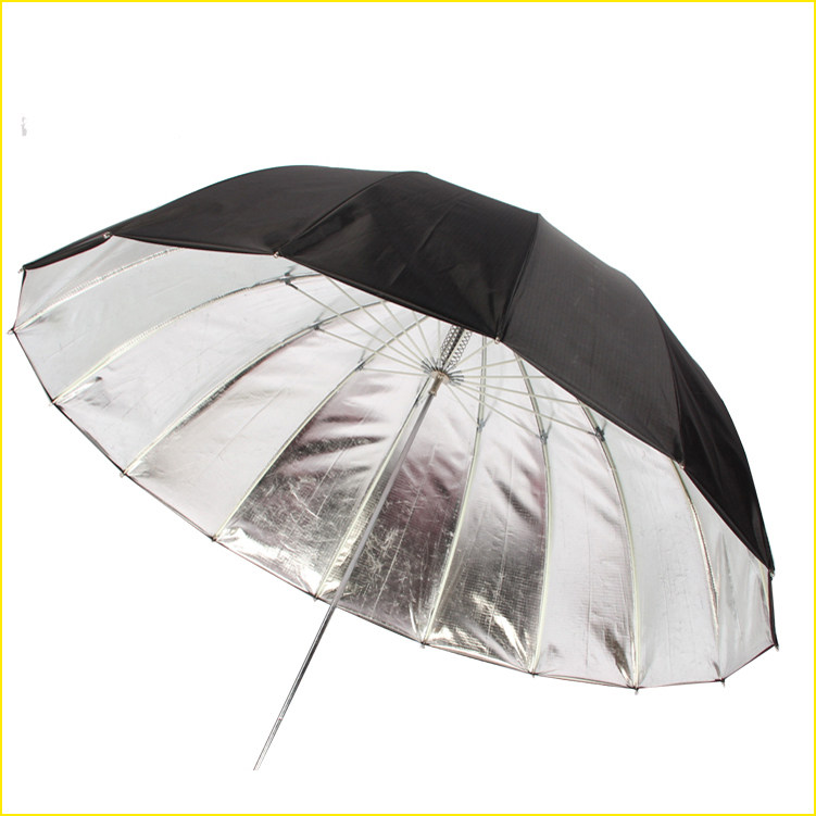 奥宝165CM深口反光伞 黑银反射柔光太阳摄影抛物线伞16根纤维伞骨-阿里巴巴