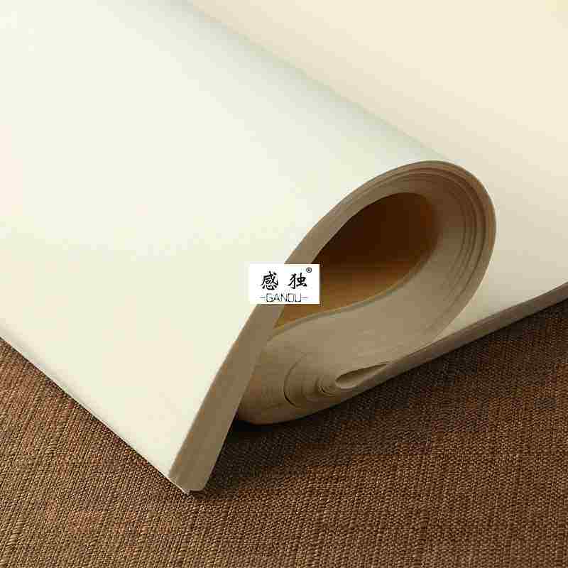 Rice paper open small knife head raw rice paper four feet four open raw Xuan Shu Xuan Wen Room four treasure book French painting practice paper