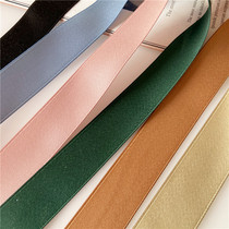 Korean version matt cotton with DIY handmade clothing accessories encrypted satin multicolored to make butterfly knot ornament material 5 m