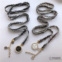 Original Korean version of small fragrant wind belt Joker dress waist chain ribbon waist rope Korean belt neck jewelry