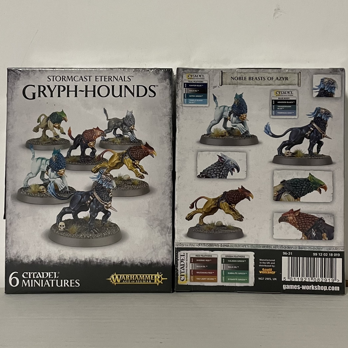 The Warhammer Aos Gold Man Order Thunder Cast God Soldiers Lion's Dogs Beast GRIYPH-HOUNDS