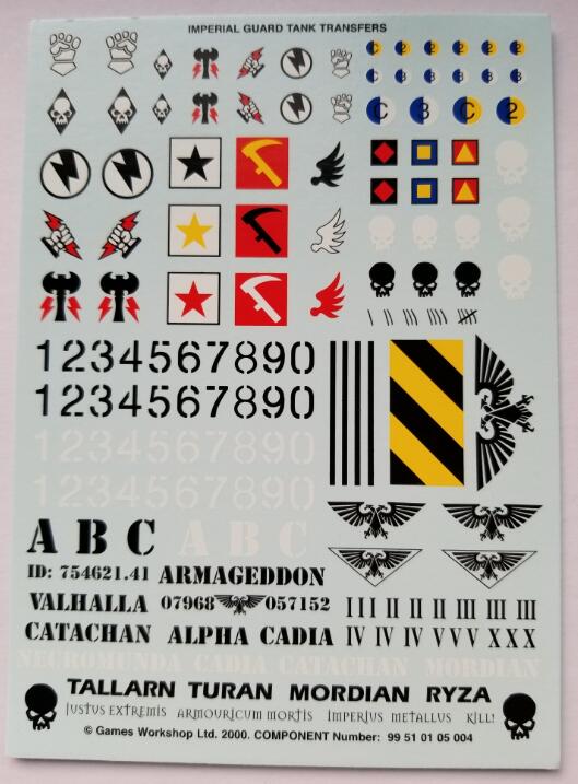 Combat Hammer 40k Water Sticker stickers GW Imperial Guard Star Army Ig Head Lee Manus