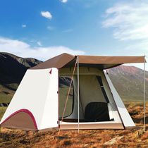 Vinyl outdoor tent portable folding quick-open automatic thickening rain-proof 2 people 3-4 people simple field camping