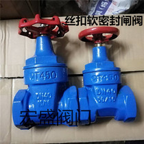 Threaded elastic seat seal gate valve Internal thread soft seal gate valve Cast iron threaded gate valve DN15 20 25