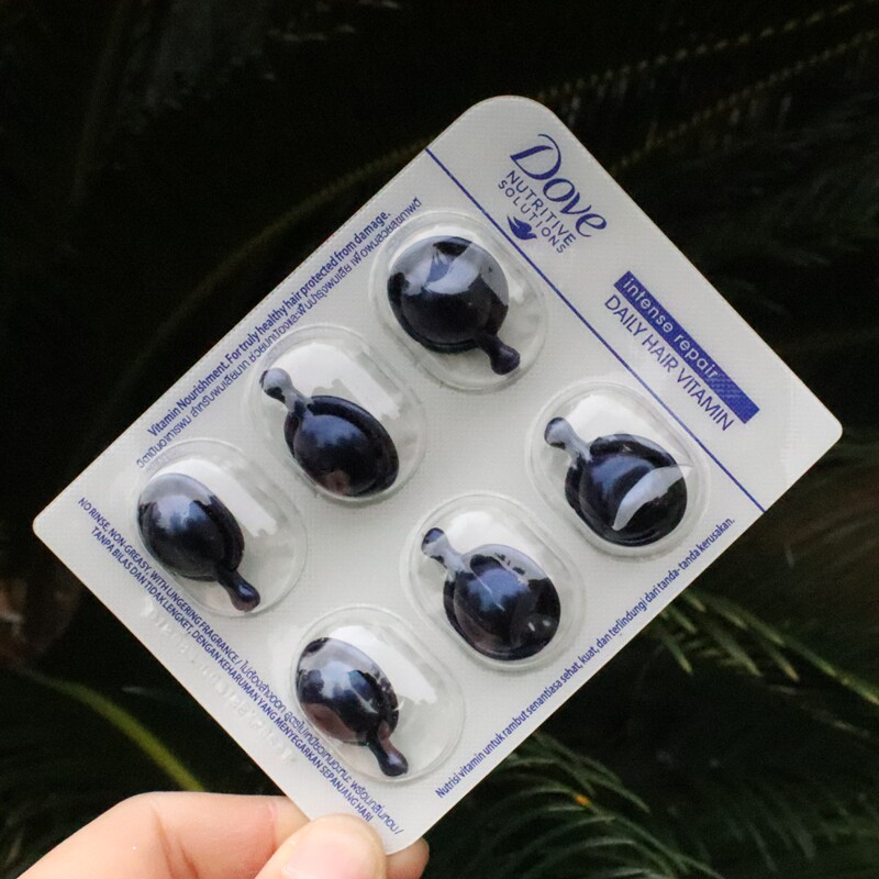 Refuse to dry hair sumptuous Dauphine DOVE free hair care essential oil hair soft and smooth portable capsule 6 grain plate