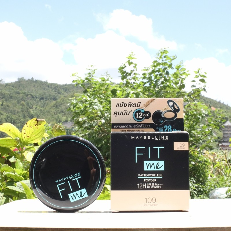 Spot Thai Version of Bielene fit me Controlled Oil Powder Cake Round the matt fog surface lasting without makeup SPF28PA   
