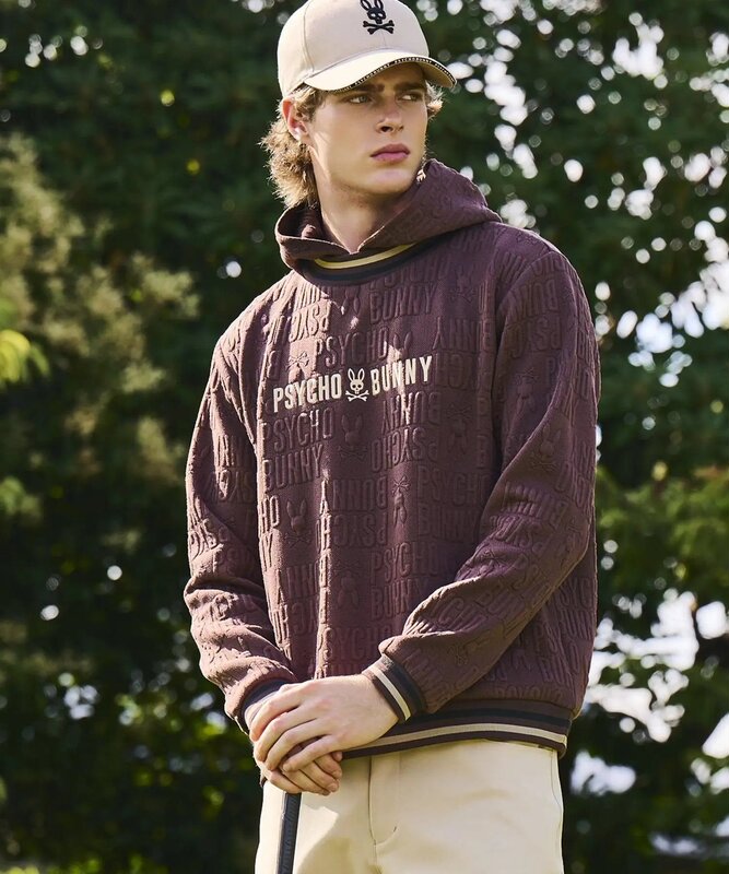 Psycho Bunny Men's Golf Sweatshirt Hoodie Top Autumn and Winter Style Warm Psycho Bunny Men's Golf Sweatshirt Hoodie Top Autumn and Winter Style Warm