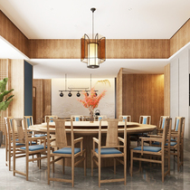 New Chinese Hotel Electric Round Table And Chairs Folk Sukiu Kinhu Peach Wood Dining Table And Chairs Minima Restaurant Hot Pot Swivel Dining Table