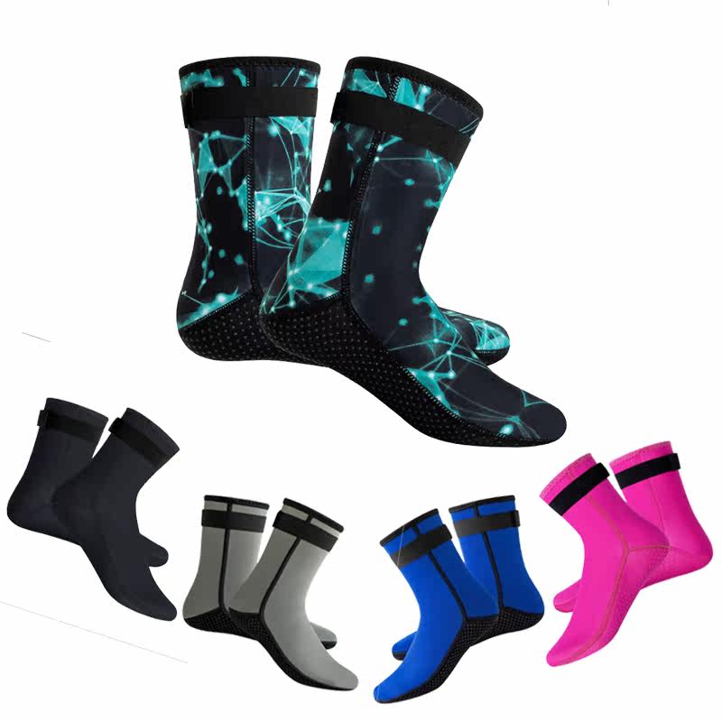 3mm DIVING SOCKS NEW BEACH SOCKS CORAL SOCKS ANTI-WEAR SNORKELING SNORKELING SURFING SOCKS WATER MOTHER SHOES CHILDREN SWIMMING SOCKS 