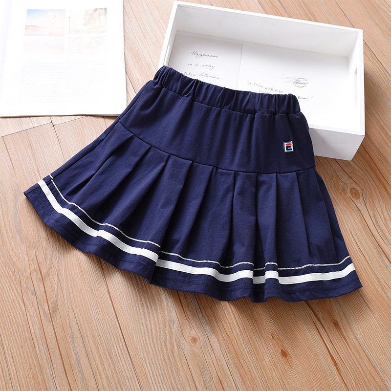 Girl Half Body Dress Summer Dress 2022 New Female Baby Polo 100 Hitch Short Dress Girl Half Skirt Summer 100 Pleated Skirt